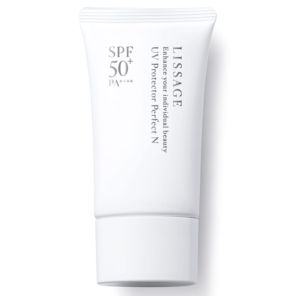 リサージ UVプロテクター パーフェクトN SPF50＋・PA＋＋＋＋ UV耐水性★★ 50g￥3630／カネボウ化粧品