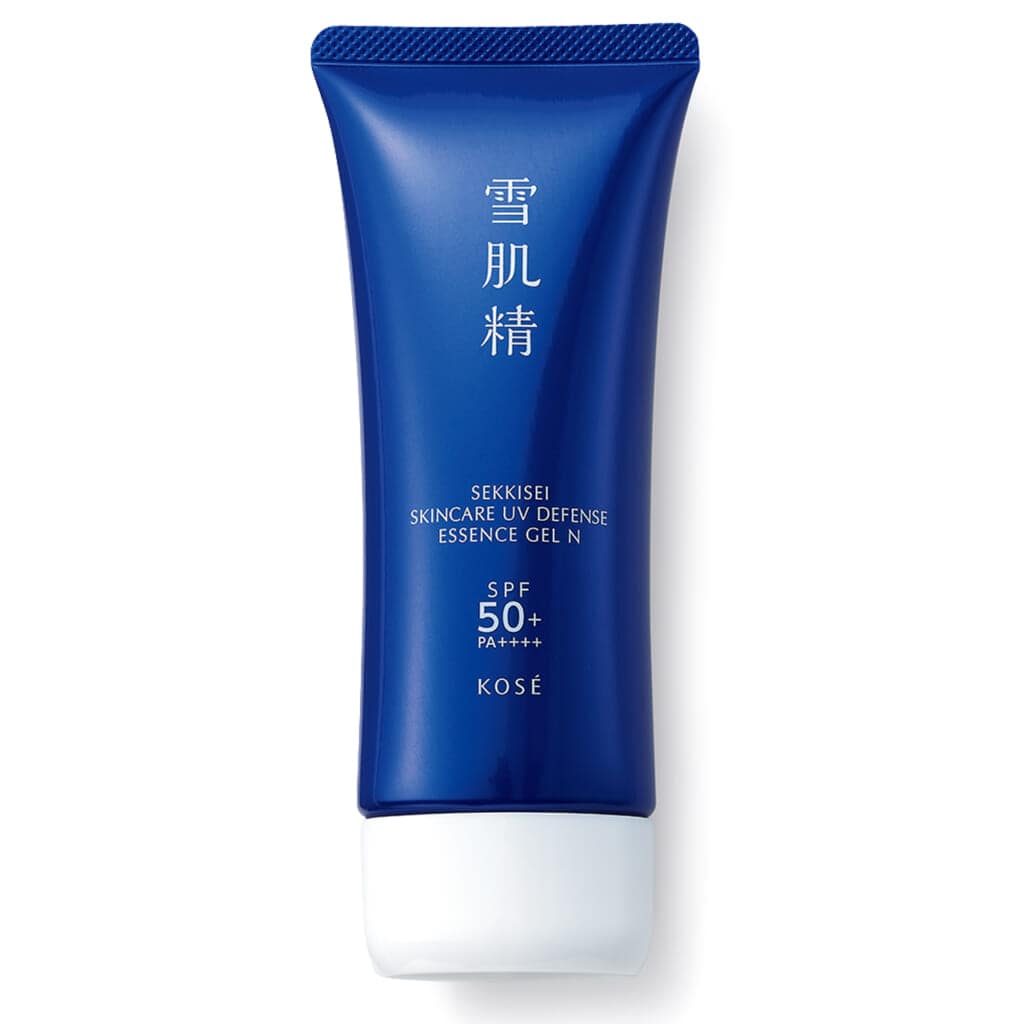 。雪肌精 スキンケア UV エッセンス ジェル N SPF50＋・PA＋＋＋＋ UV耐水性★★ 90g￥2420（編集部調べ）／コーセー