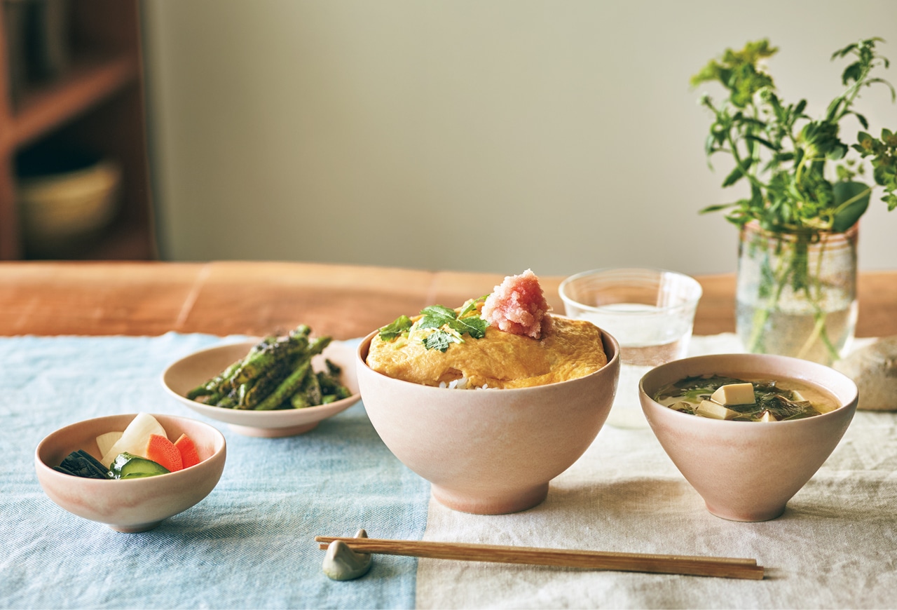 20th Anniv. LEE限定 きほんのうつわ【電子レンジ可】【食洗機可】【オーブン可】【LEEマルシェ20th別注】長谷川あかりさん×きほんのうつわ よりそう入れ子碗セット sakura
