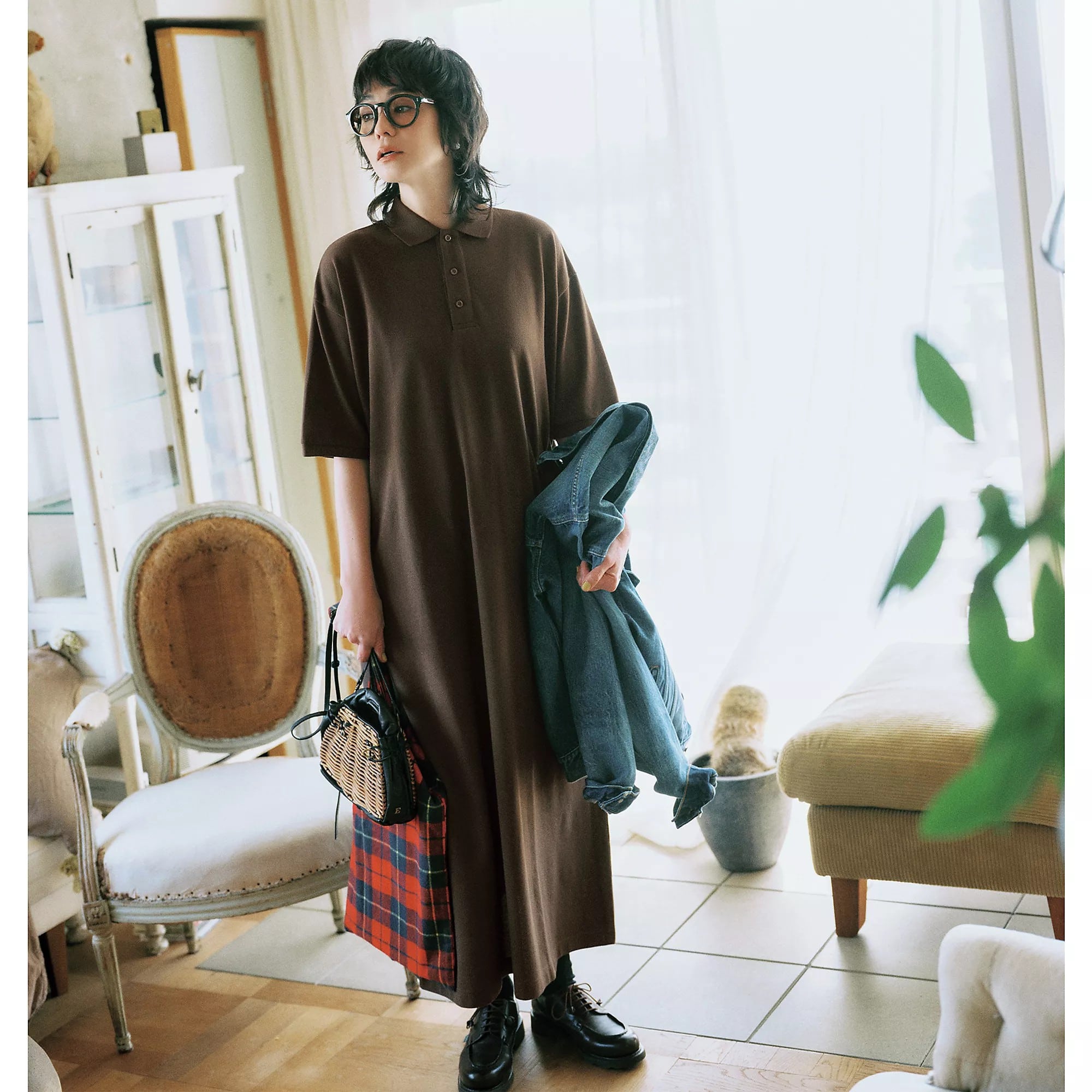 12closet
【石上美津江さんコラボ】【洗える】鹿の子ポロワンピース
￥12,100