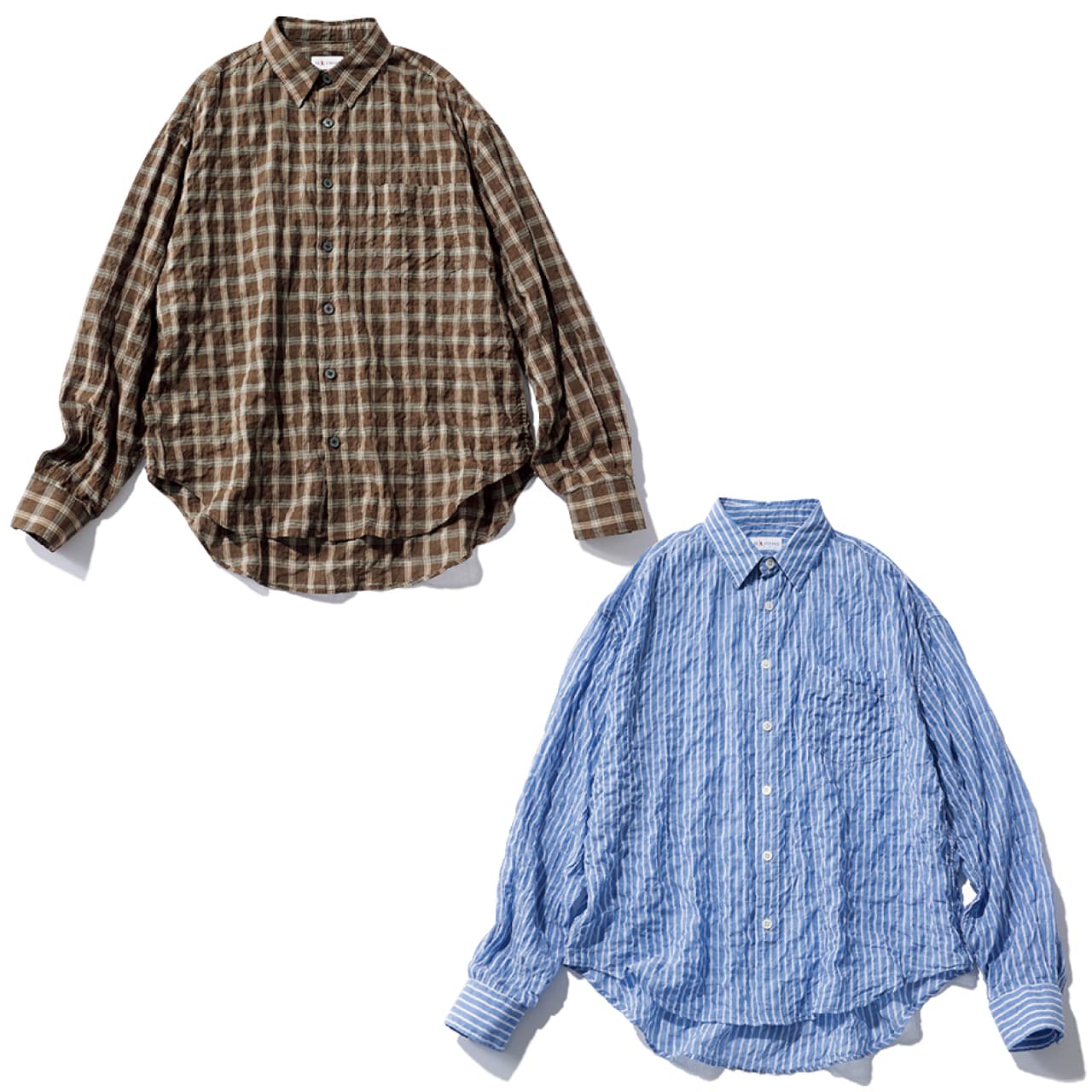 12closet（トゥエルブクローゼット）【洗える】【kazumiさんコラボ】シアーオーバーサイズシャツ