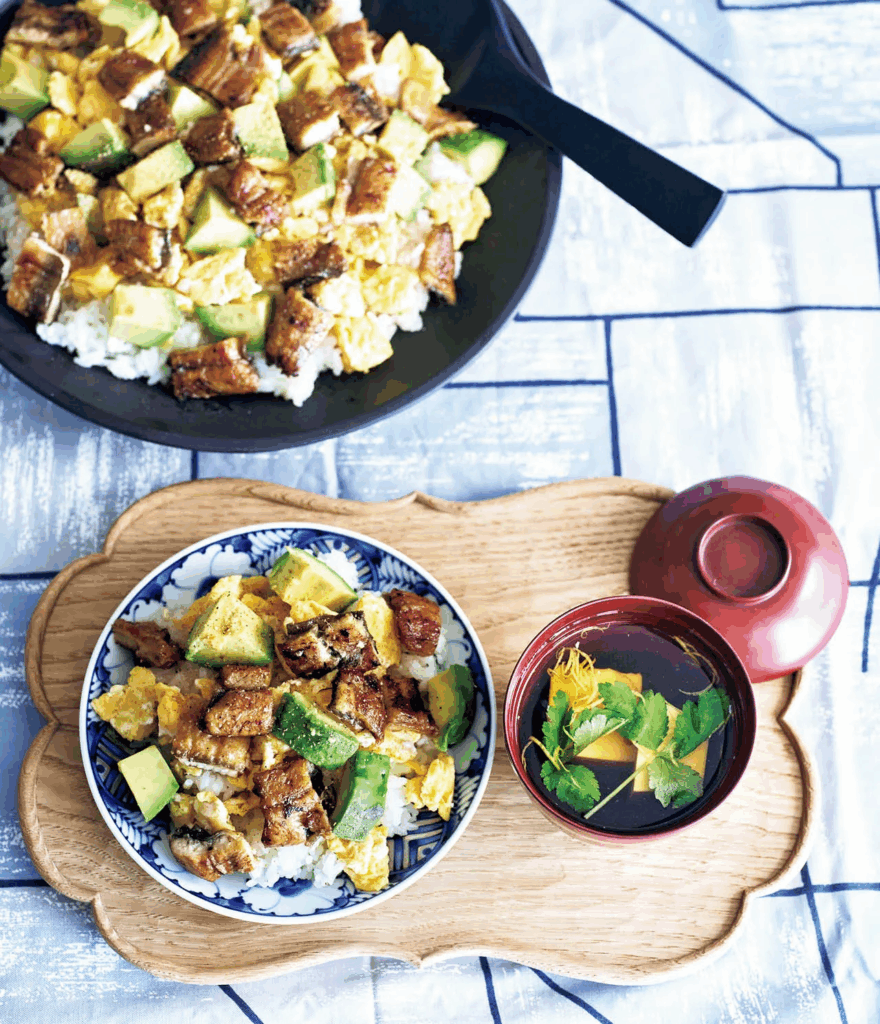 ウナギとアボカドのバターちらし寿司