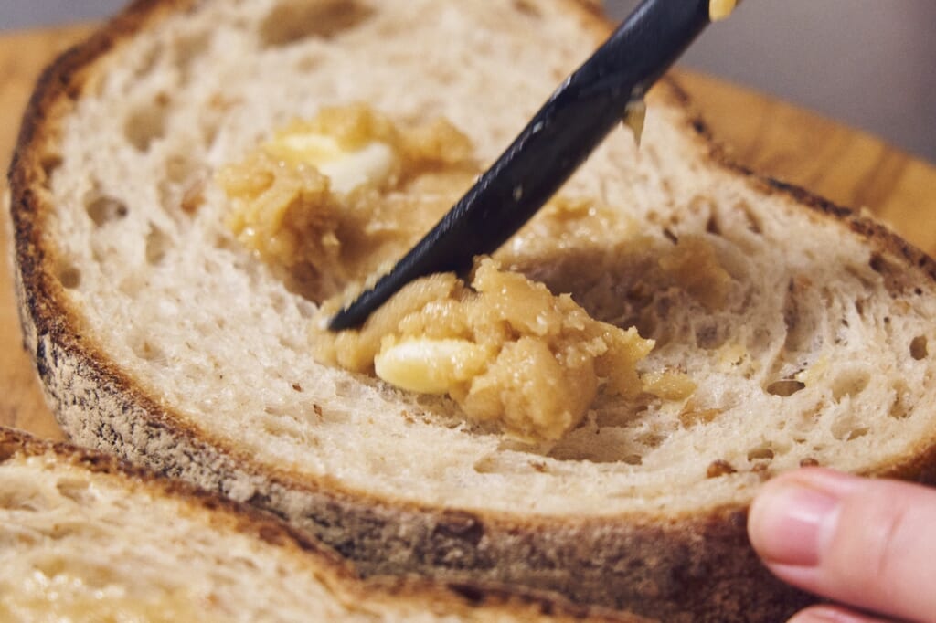 今井真実さん　ごまみそトースト