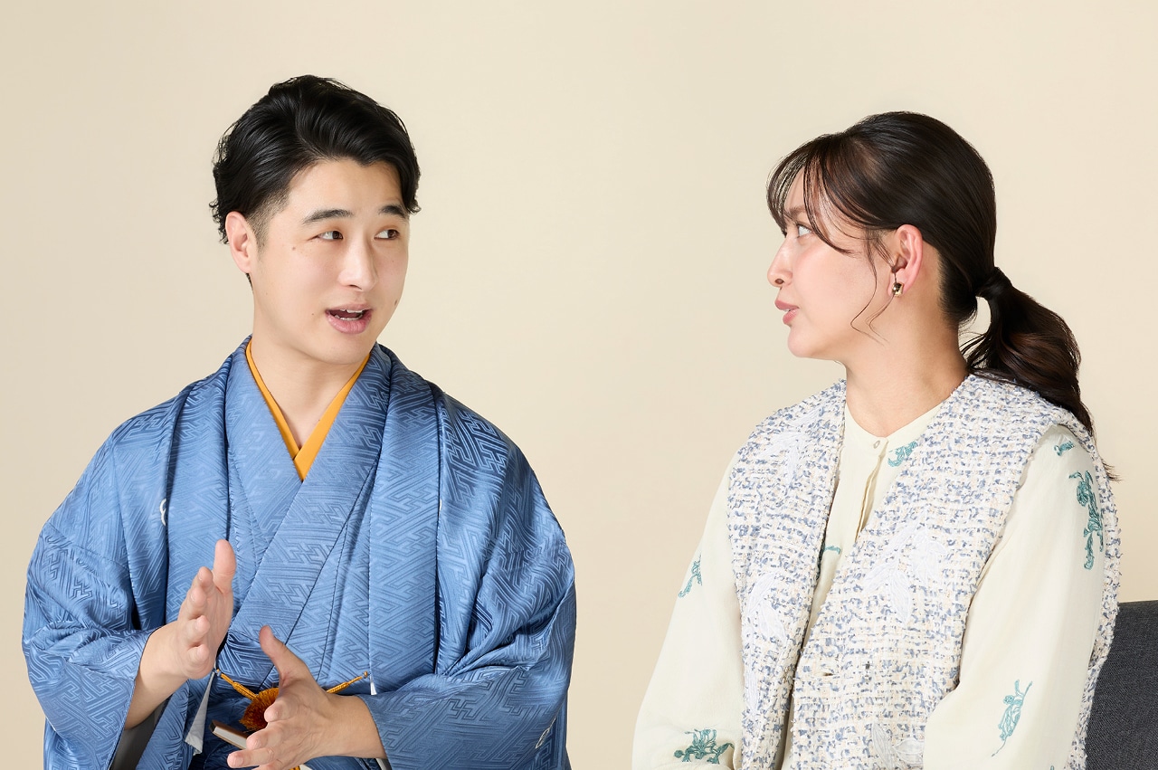 林家木久彦さんと加藤夏希さんが対談している様子2