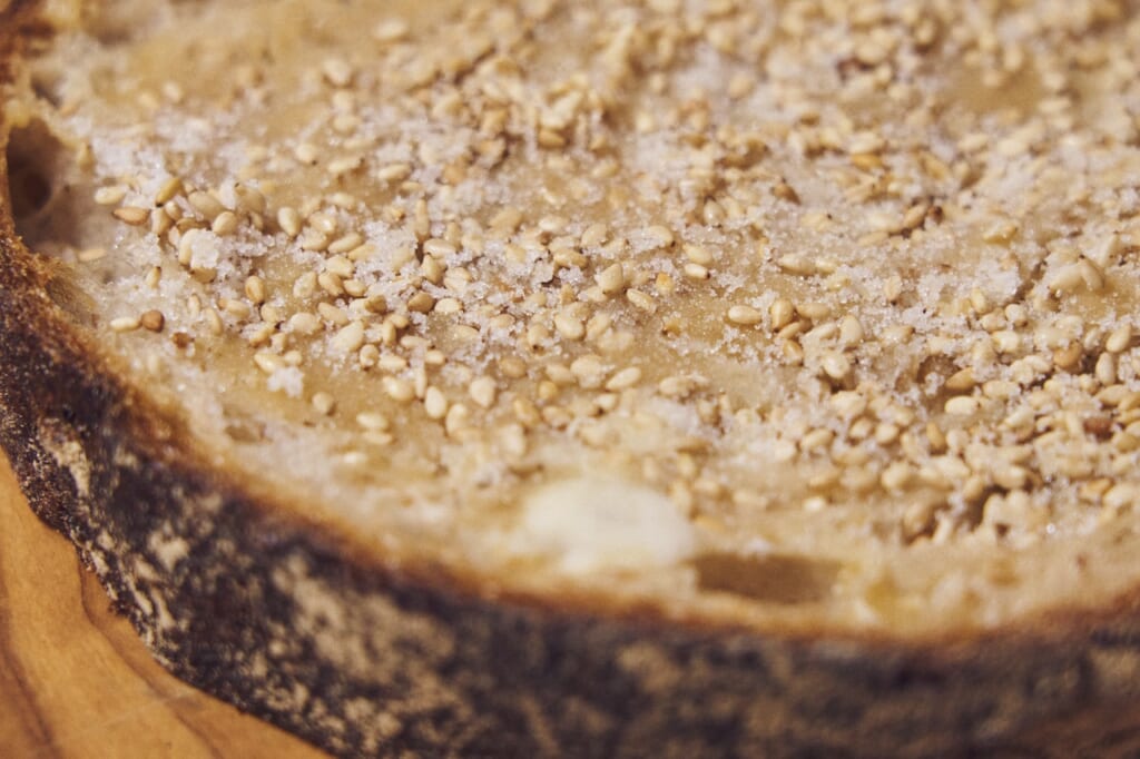 今井真実さん　ごまみそトースト