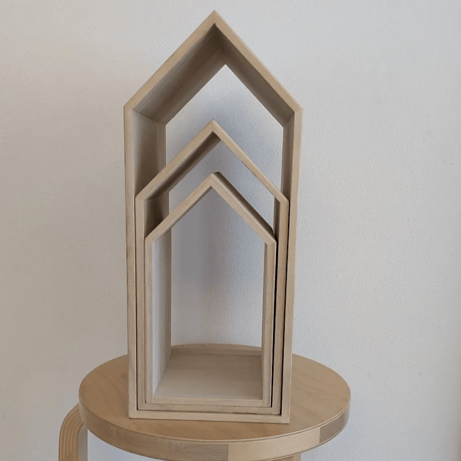 増田桐箱店「本の家【Book House Nest】」収納したところ