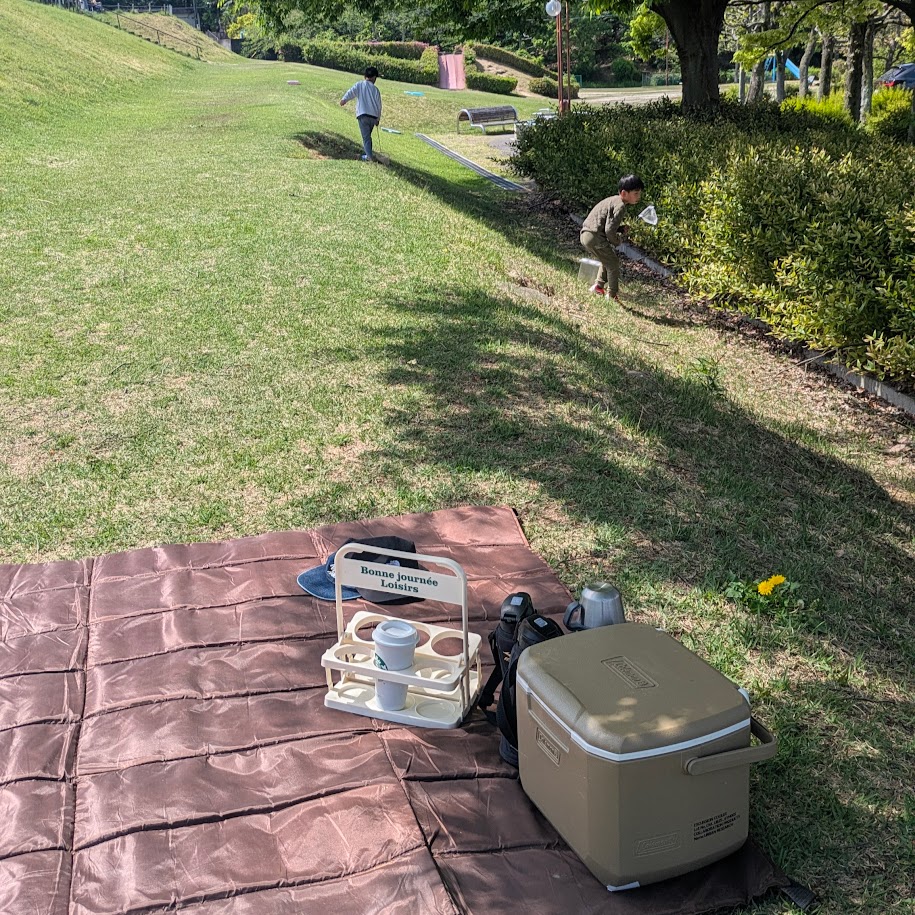 こどもと公園　日曜日　ピくニッyク