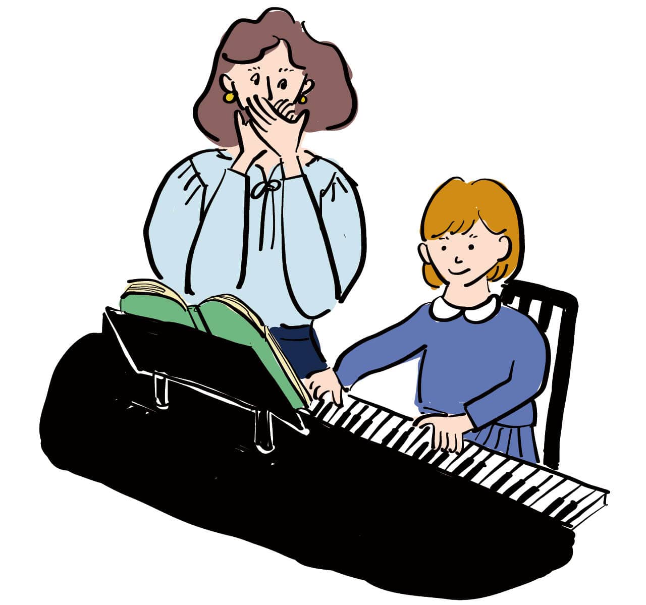 「子どもに集中しすぎること」を手放したイラスト