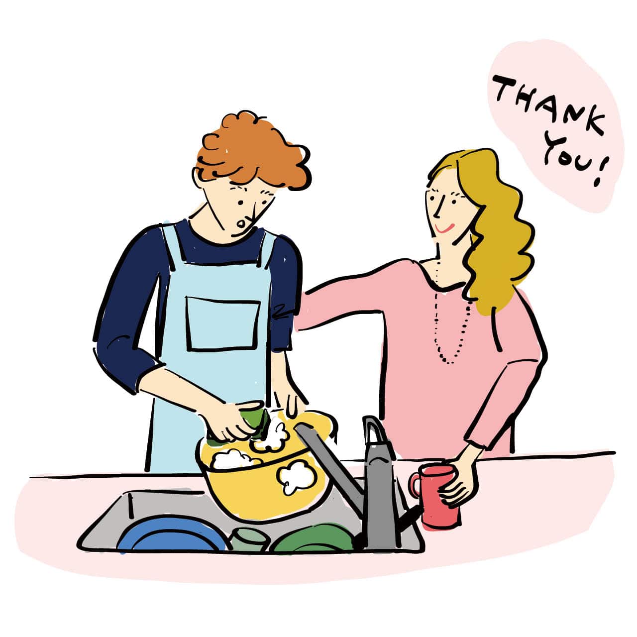 「ひとりで家事を引き受けること」を手放したイラスト