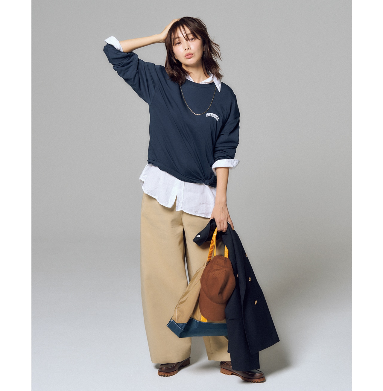 明日なに着る04272026のコーデ
モデル／蛯原友里