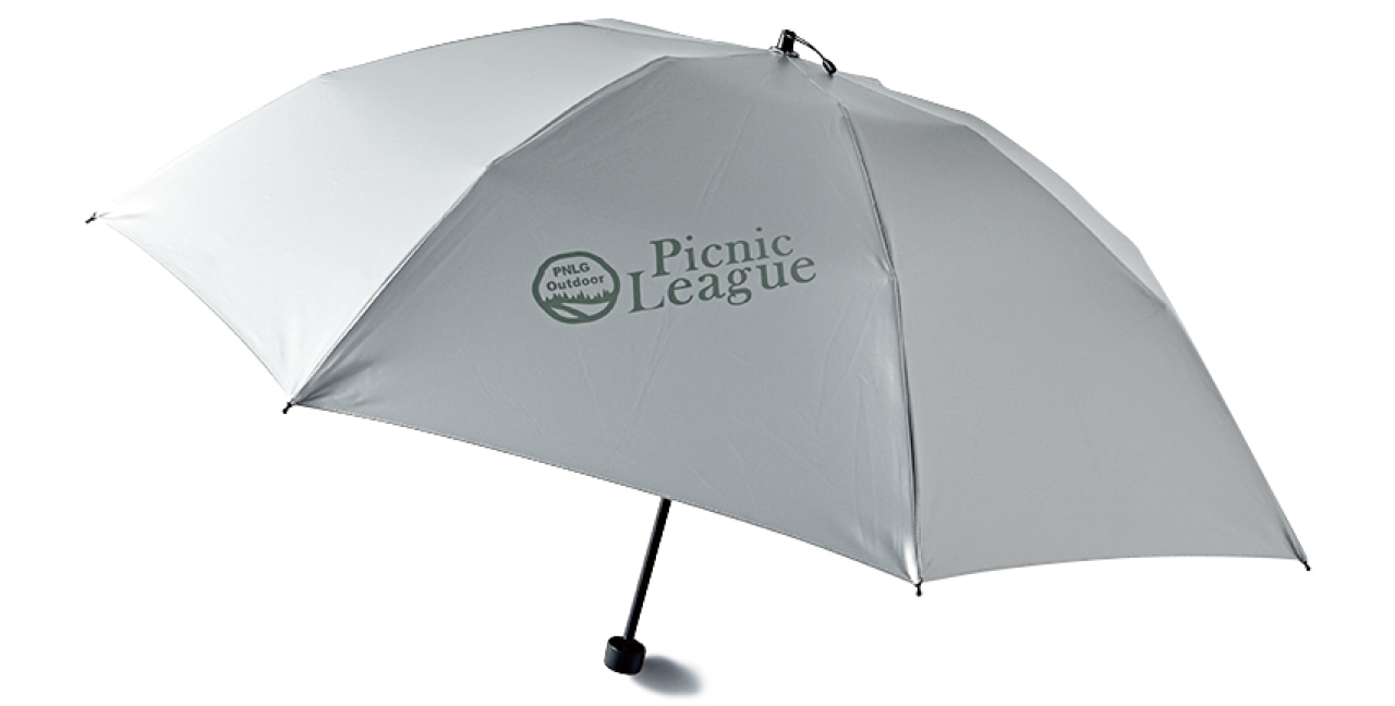 20th Anniv. LEE限定 mont-bell(モンベル)【UVカット】【晴雨兼用】【LEEマルシェ20th別注】Picnic League ロゴ入りサンブロックアンブレラ55