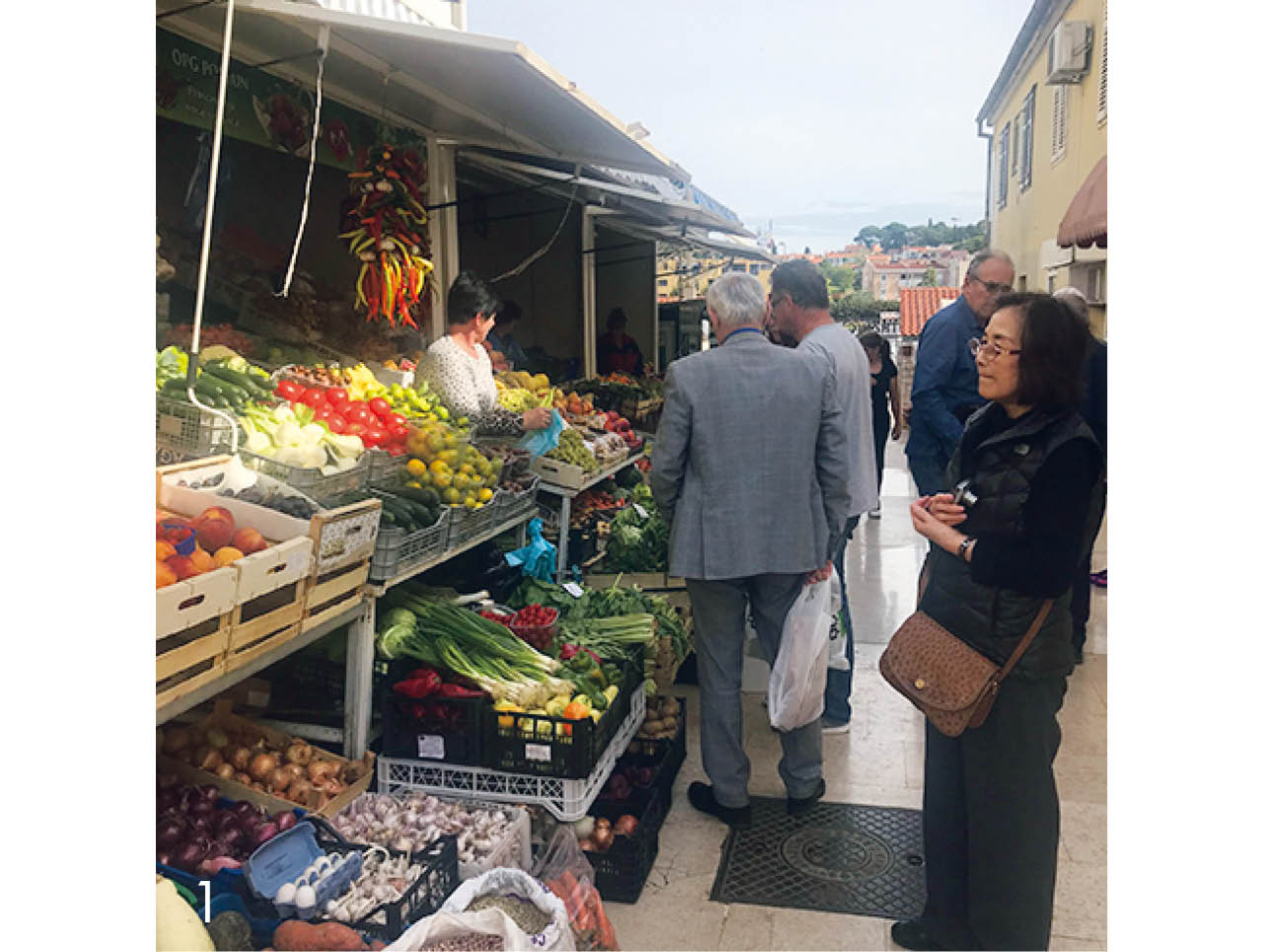 クロアチア・ポレッチの市場