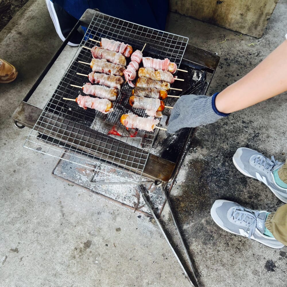 神奈川県南足柄市　丸太の森　バーベキュー場　BBQ　ピザ窯