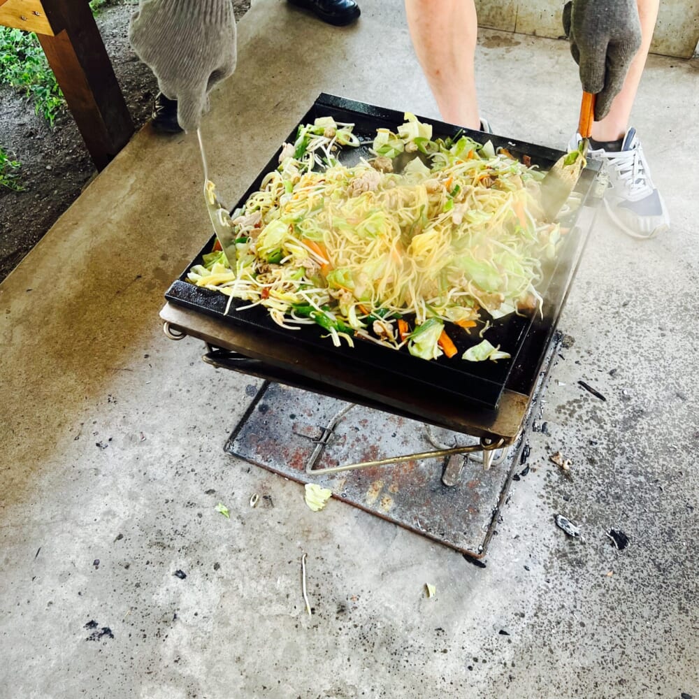 神奈川県南足柄市　丸太の森　バーベキュー場　BBQ　ピザ窯