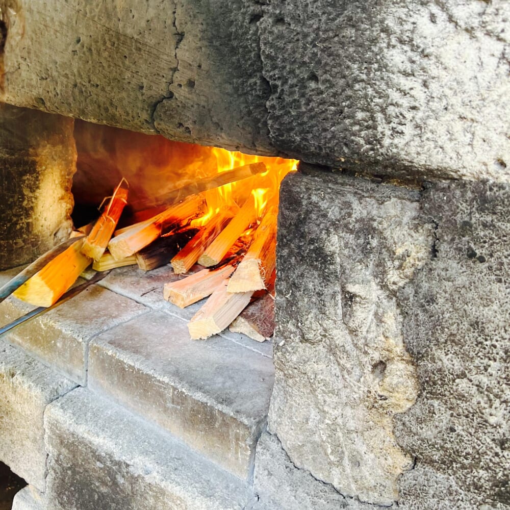神奈川県南足柄市　丸太の森　バーベキュー場　BBQ　ピザ窯