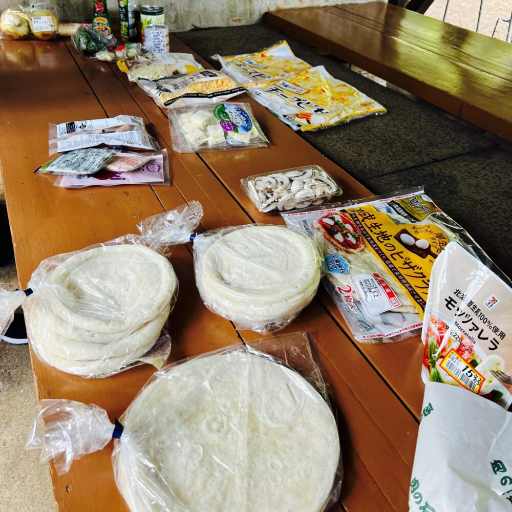 神奈川県南足柄市　丸太の森　バーベキュー場　BBQ　ピザ窯