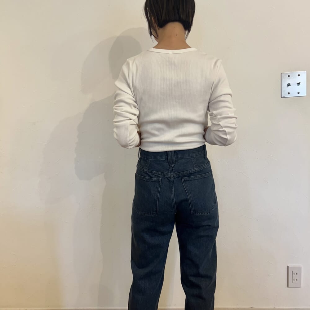 UNIQLOU ハイライズジーンズ