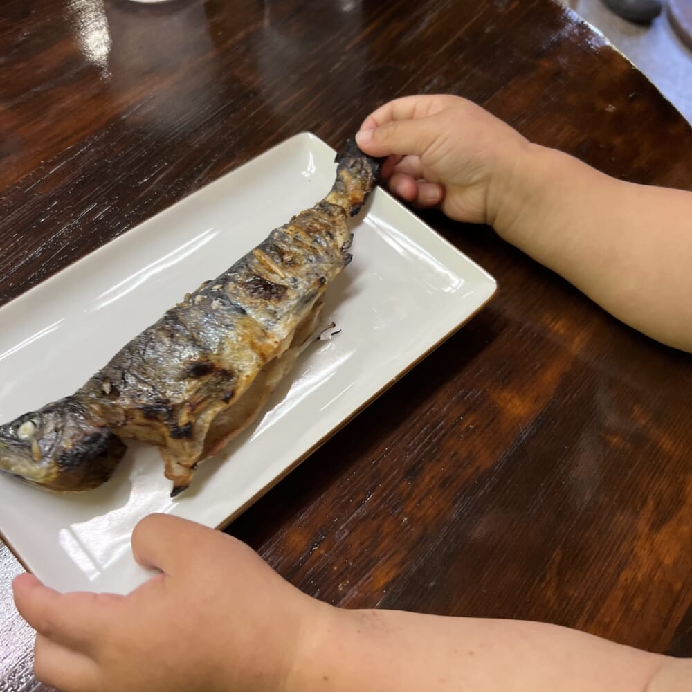 マス釣り　塩焼き　食事処