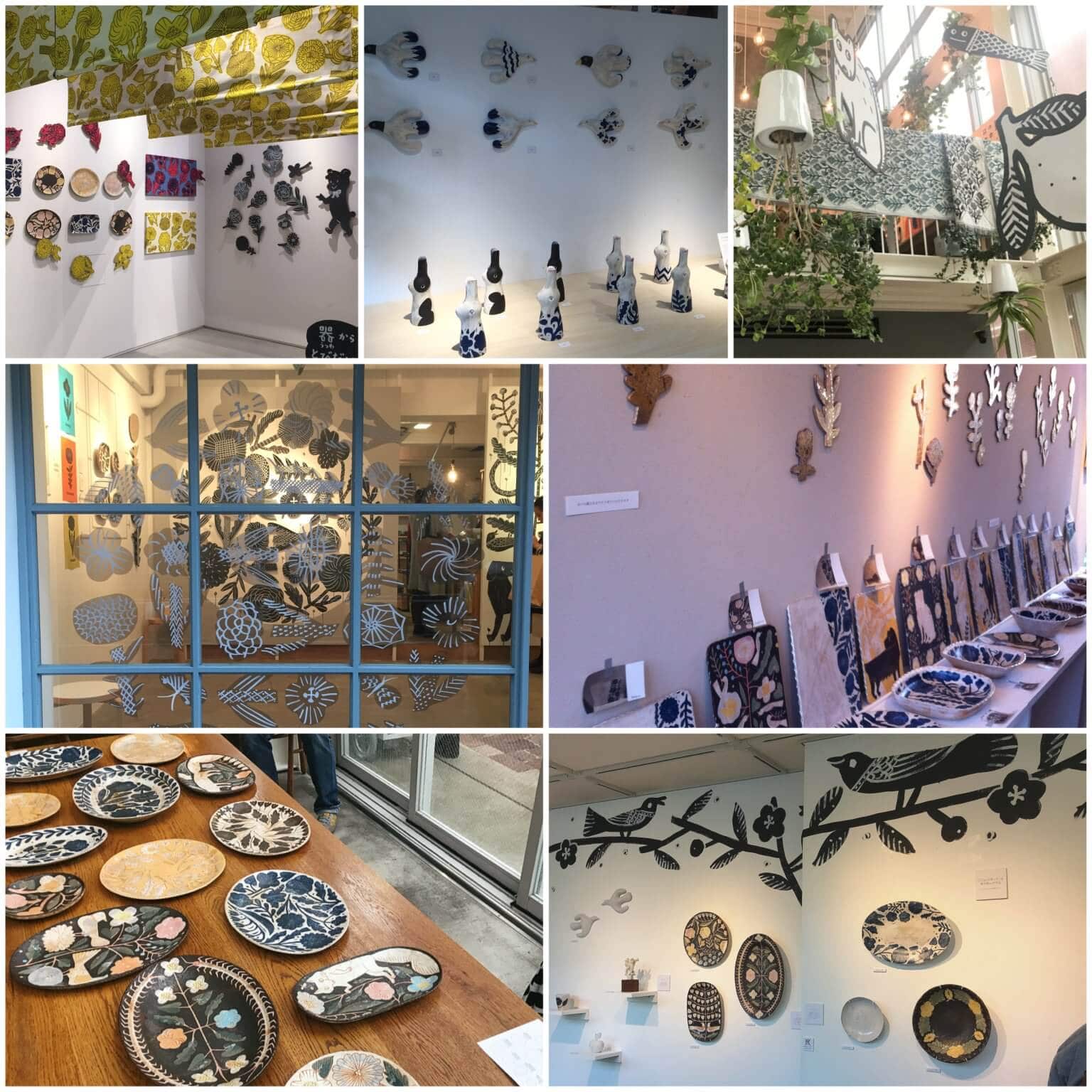 鹿児島睦さんの展示会での写真の数々