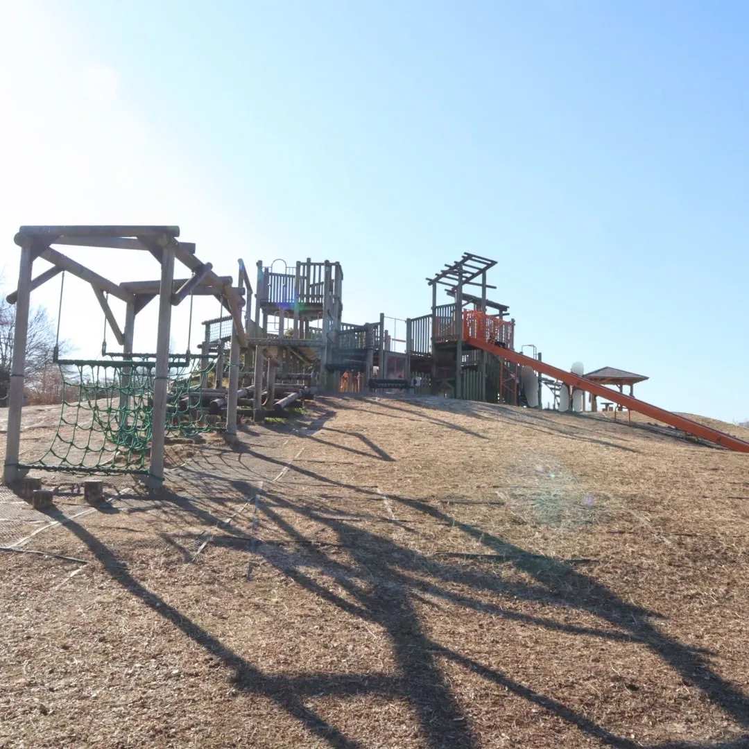 県営みさと公園　冒険トリデ　遊具全景