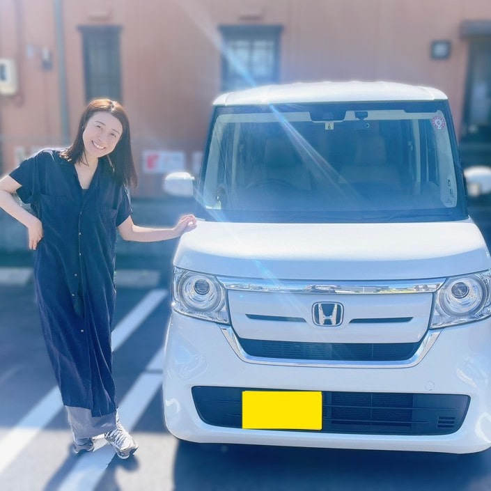 N-BOX　購入時　ポーズ