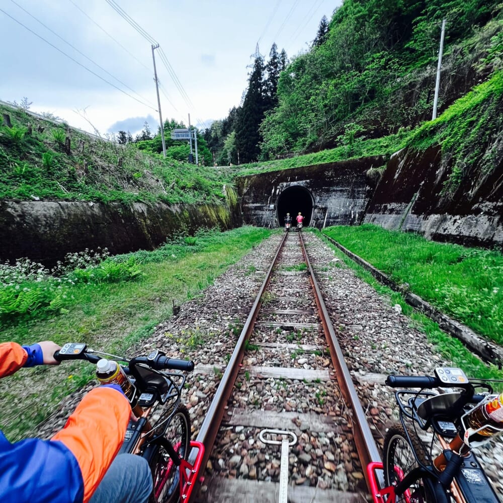 飛騨高山 レールマウンテンバイク「Gattan Go!!」 旧神岡鉄道 飛騨市神岡町
