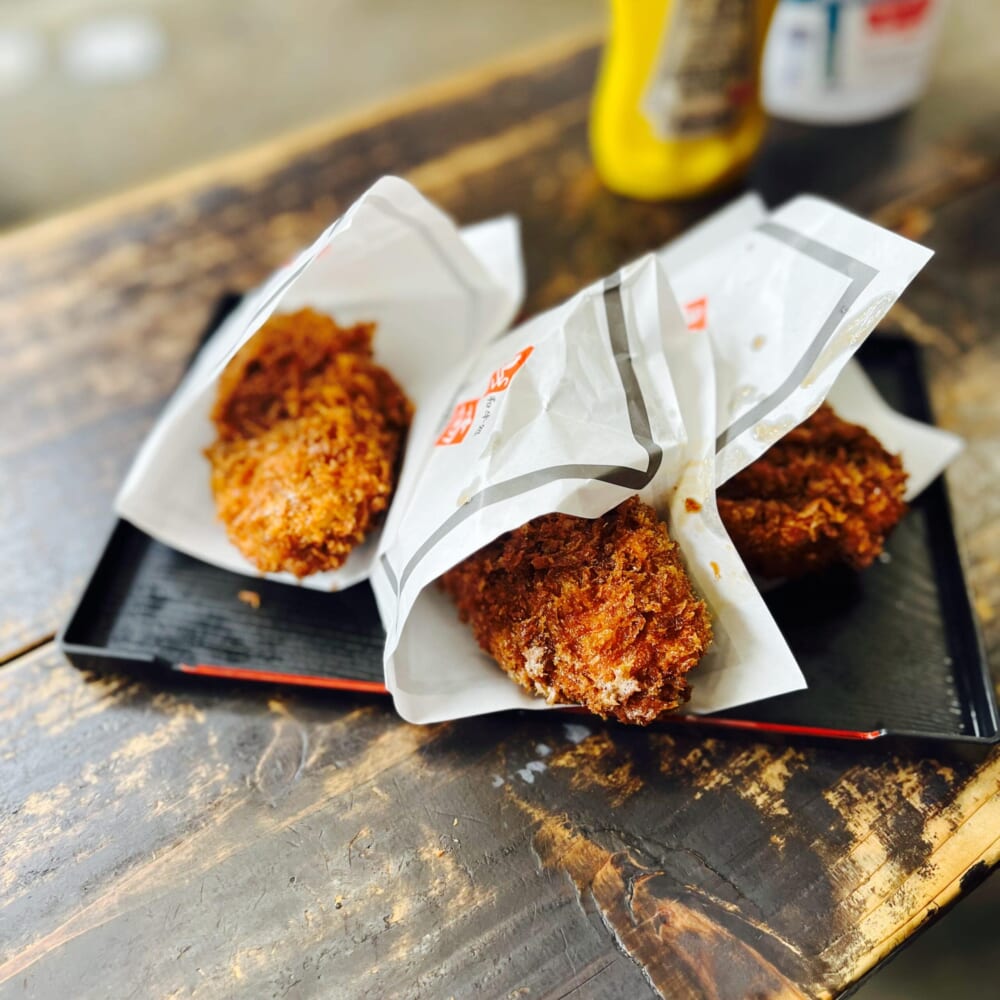 飛騨高山 古い町並み 食べ歩き 日本一美味しいミンチカツの店助春