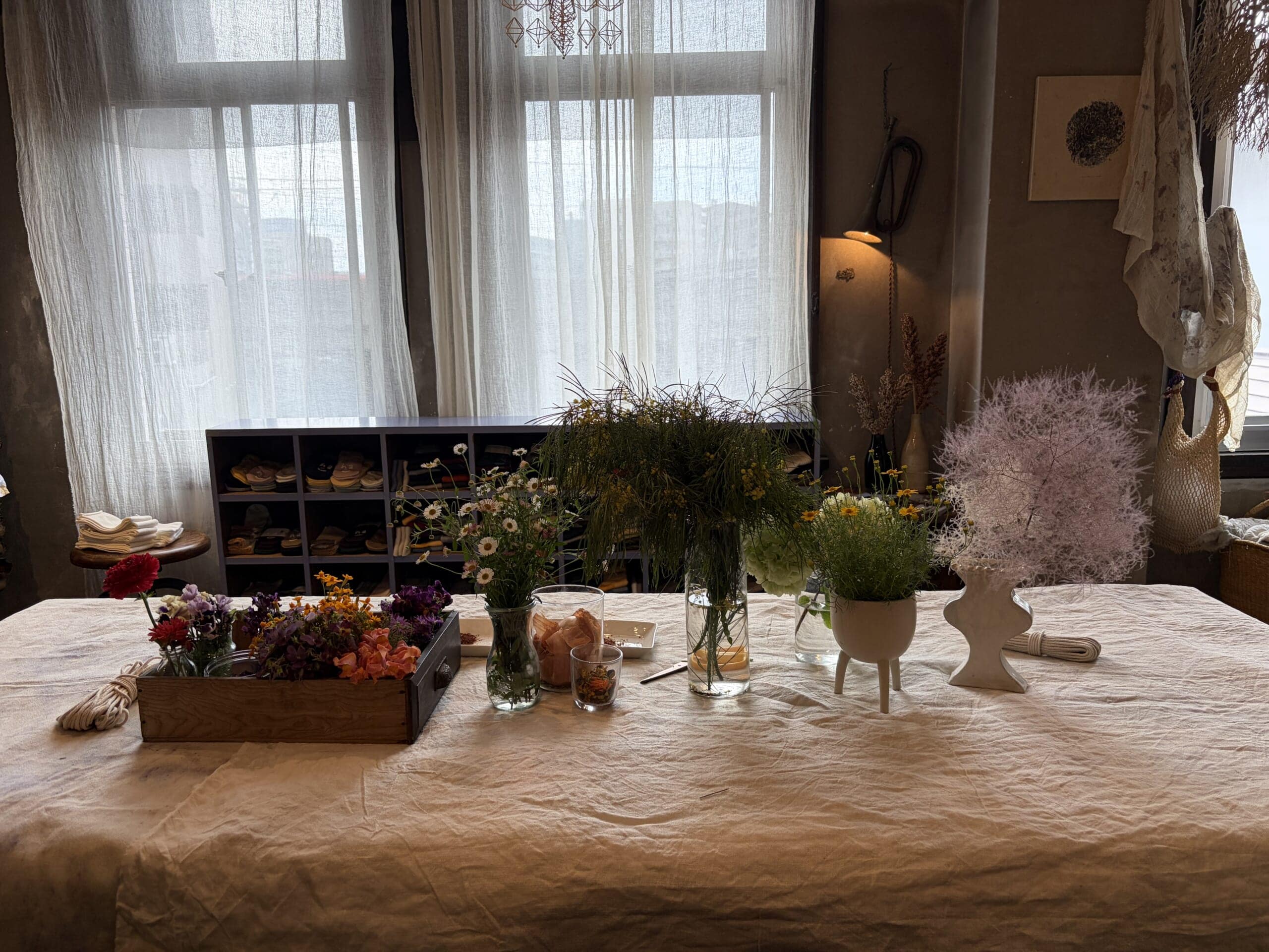 40代女性、やってみたかった初心者でも簡単にできる草木花びら染め体験。