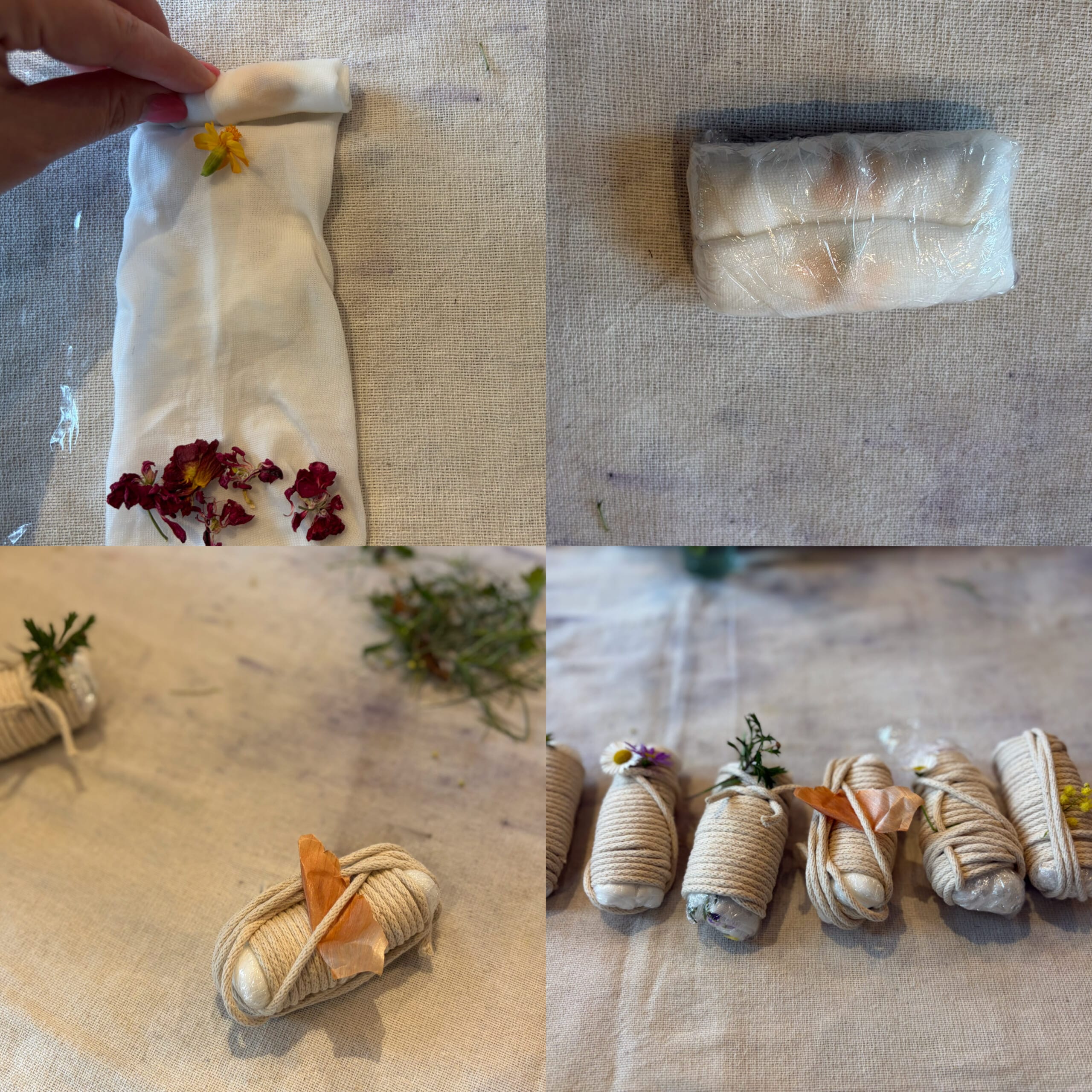 色が淡く染まる「ミョウバン媒染液」。簡単にできる草木染のやり方。蒸煮の工程。
