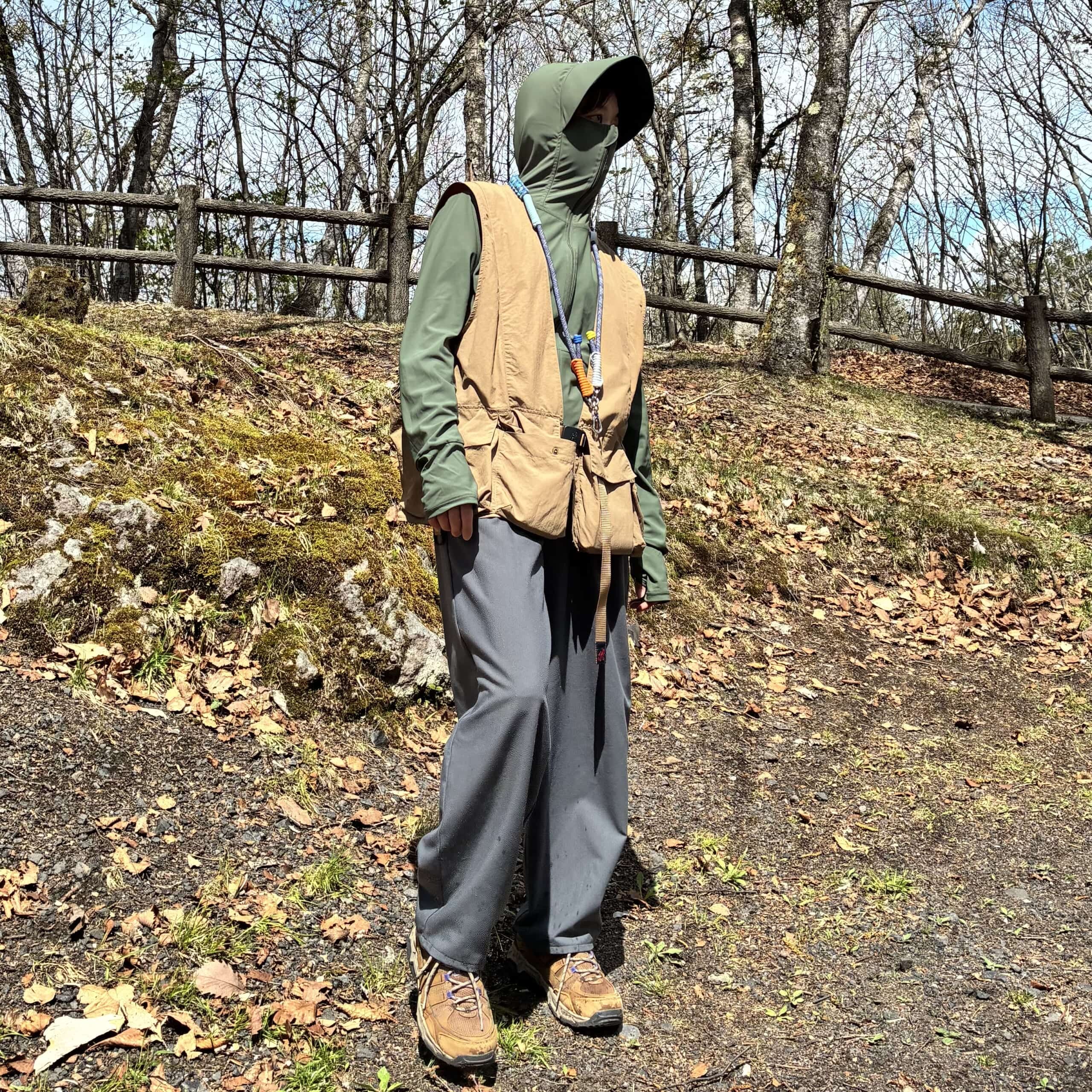 キャンプ　ファッション　ワークマン