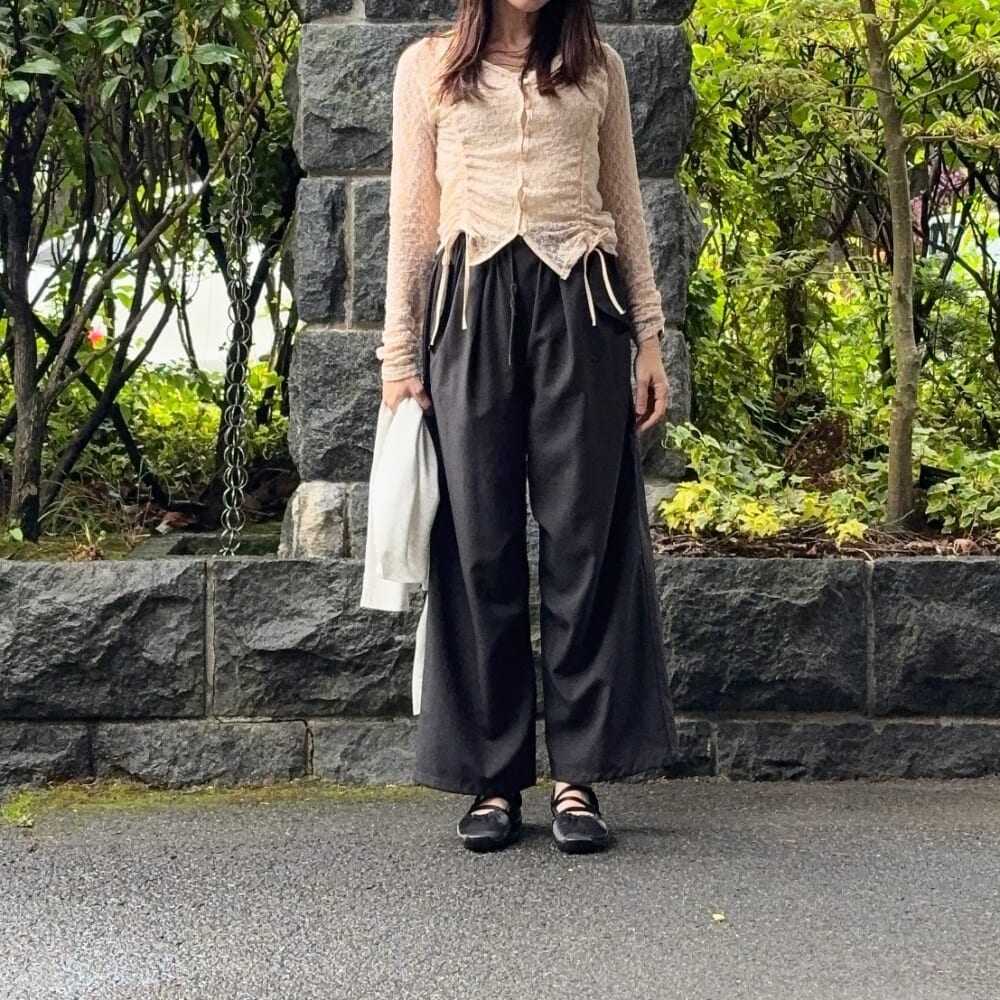 女性　レーストップス　パンツ