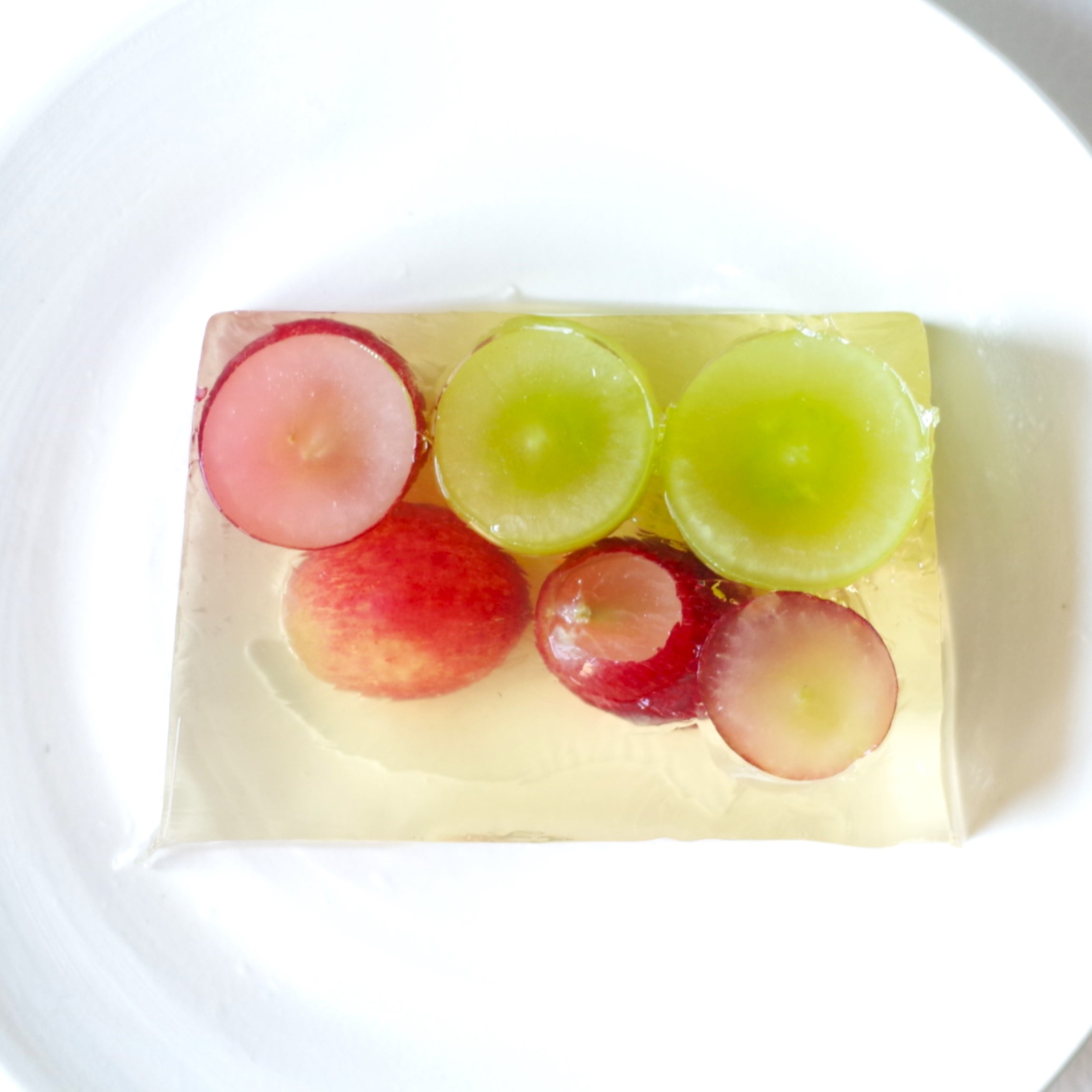 Welch’sのマスカットジュース　葡萄　葡萄ゼリー　断面