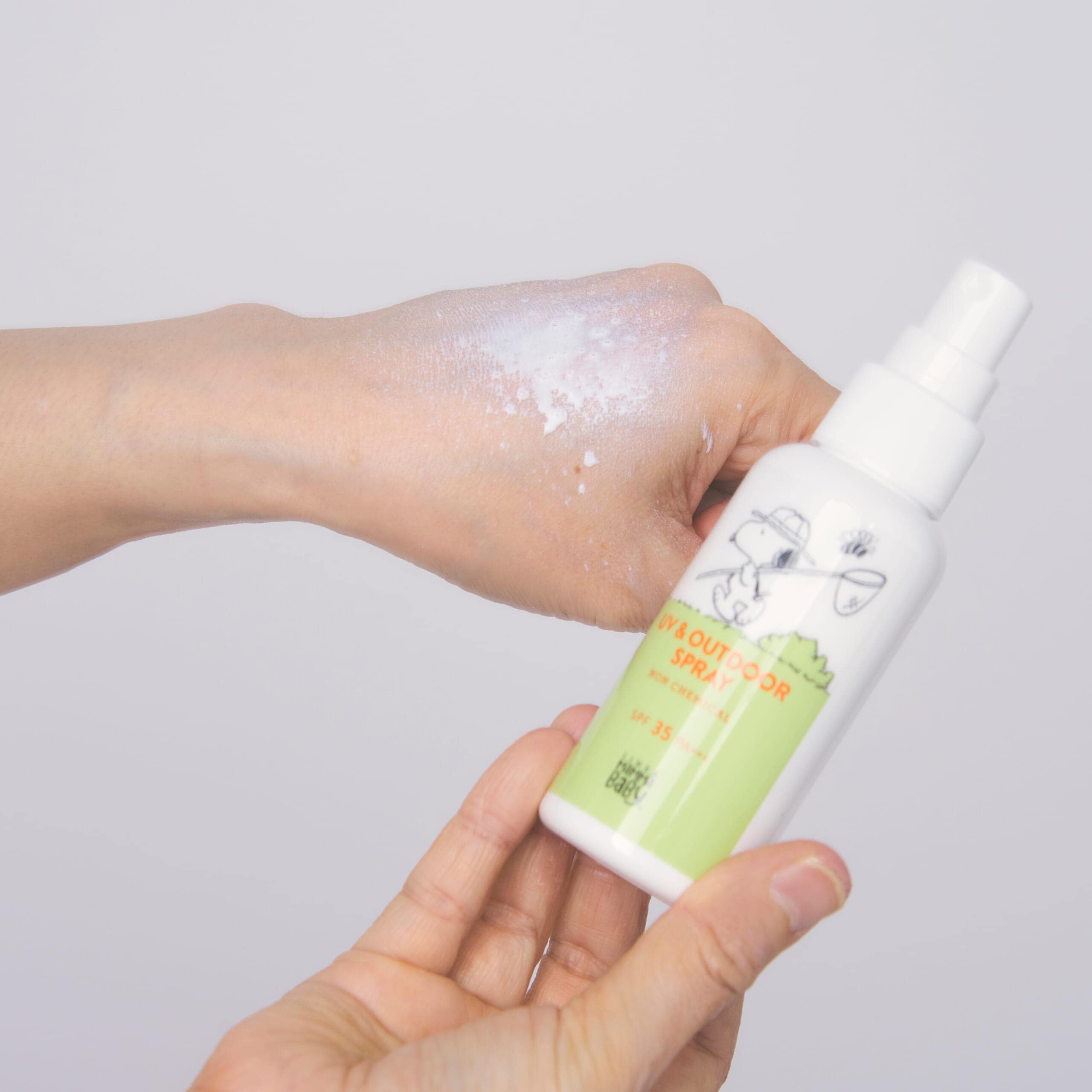 ママベビー  UV＆アウトドアスプレー SPF35/PA＋＋＋をお試し！
