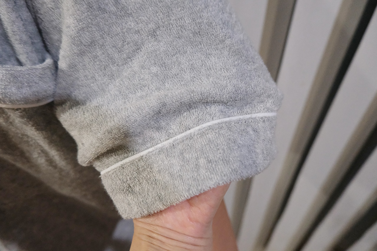 婦人　着るタオル　両面パイル　半袖パジャマ　使用シーン