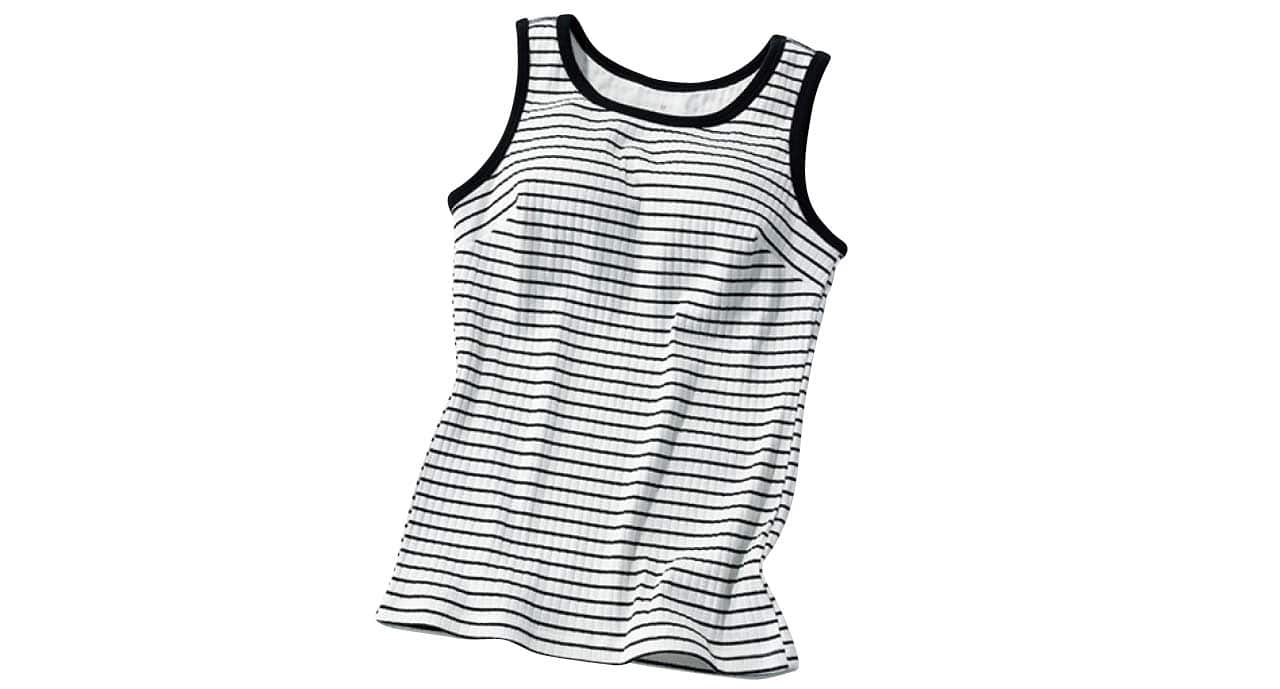 無印良品 コットンストレッチ リブブラタンクトップ ￥1990