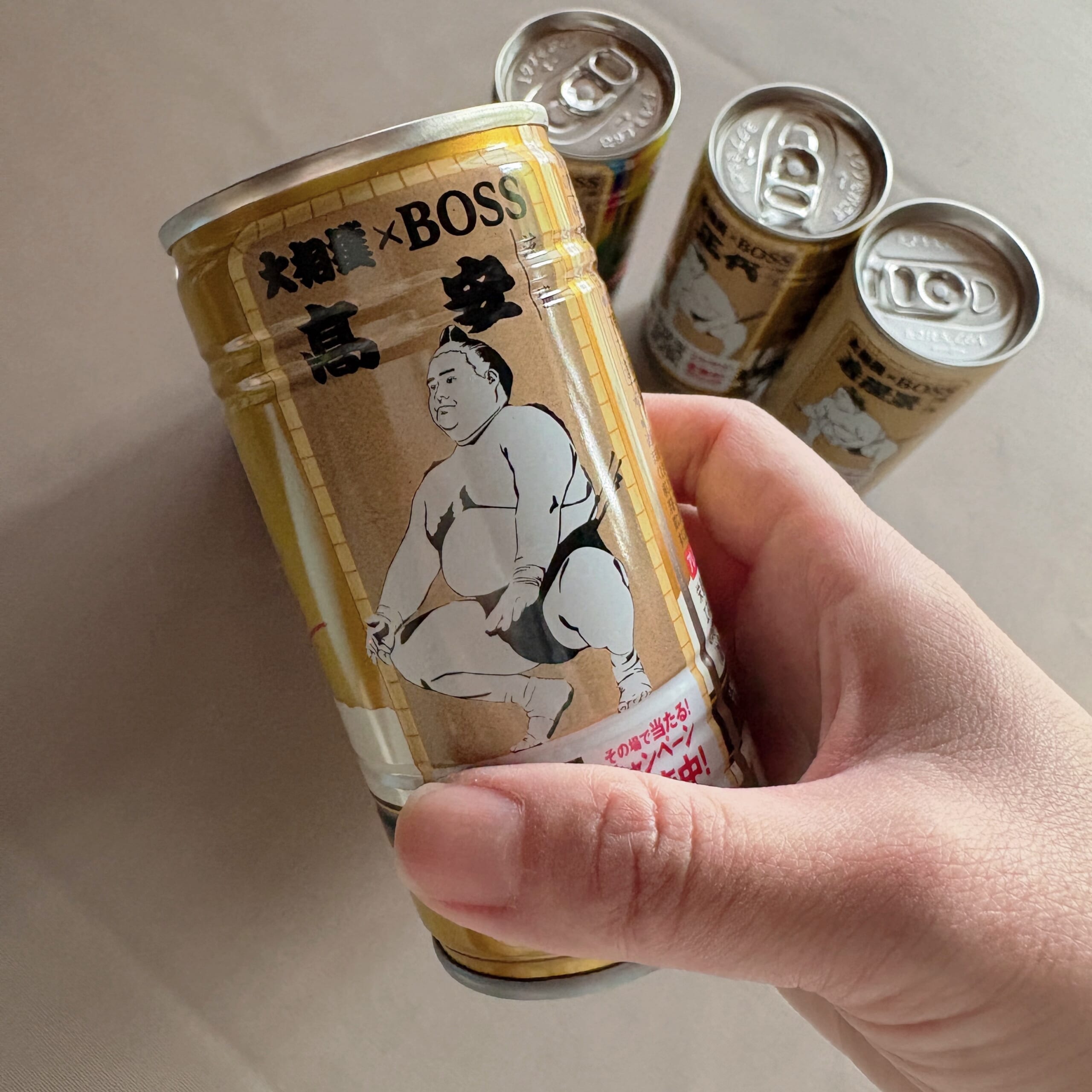 サントリー　BOSS　大相撲　力士缶