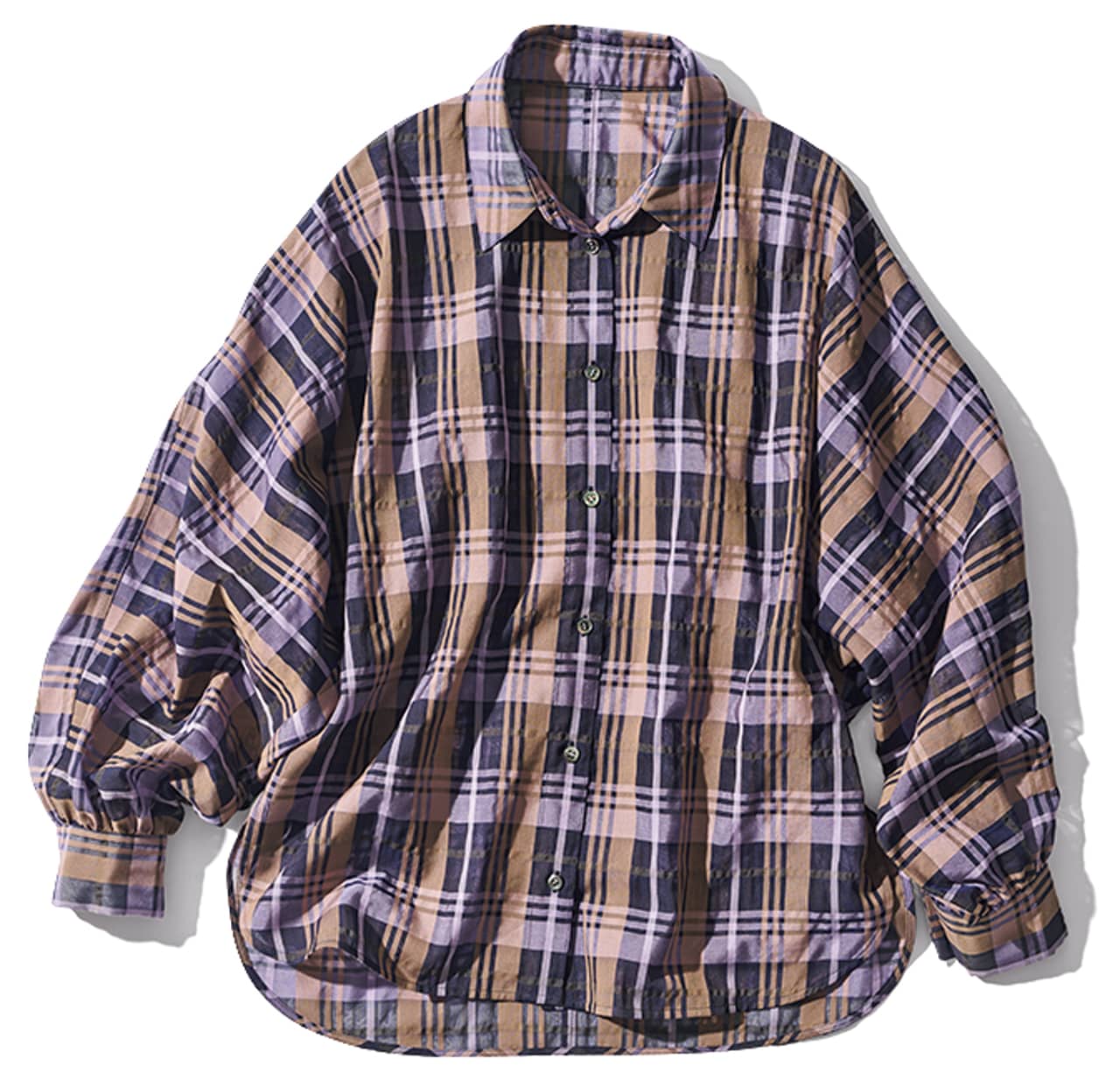 4.quarancielのシアーシャツ ¥13750