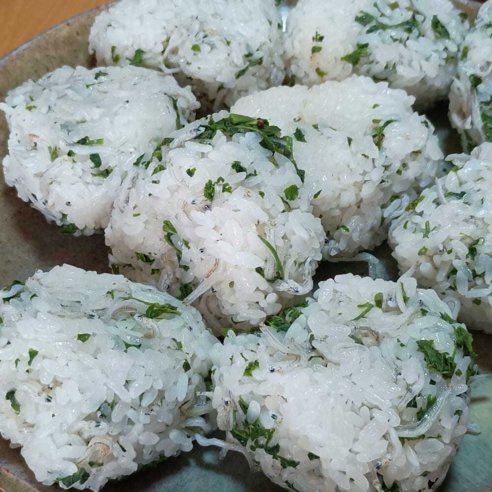 実家 山椒おにぎり