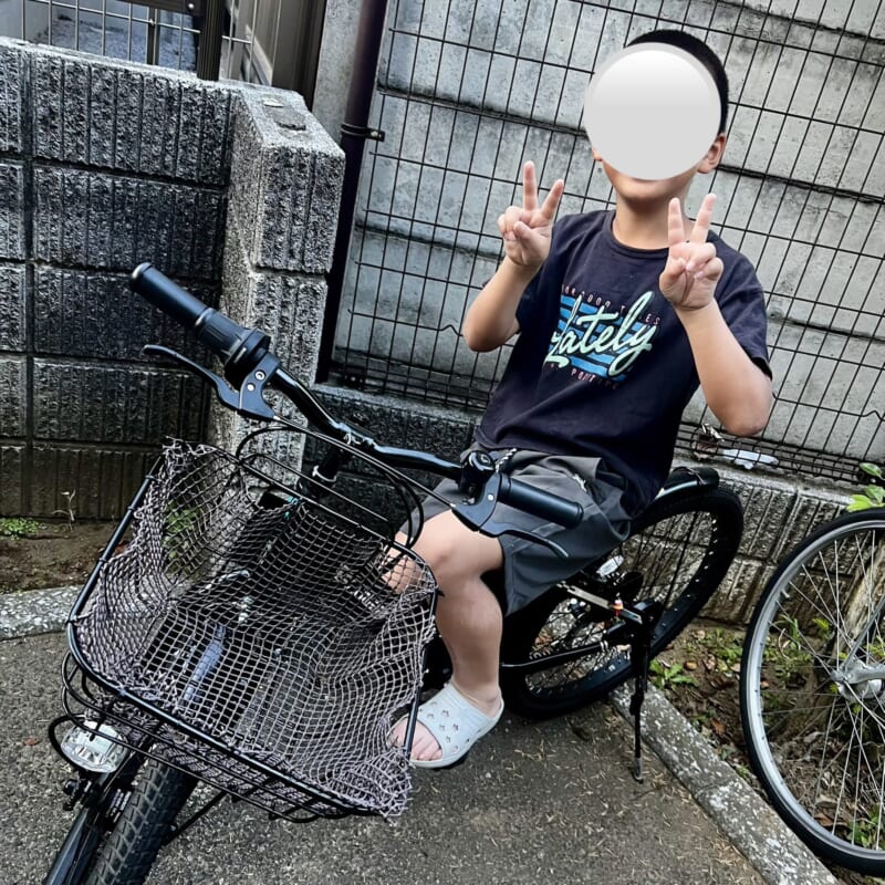 DIY ダイソー 100円ショップ 小学生 キッズ 自転車 カゴ