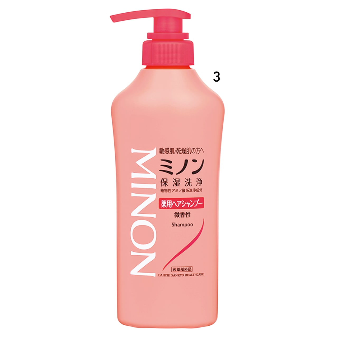 ミノン薬用ヘアシャンプー（医薬部外品） 450㎖￥1540（編集部調べ）／第一三共ヘルスケア