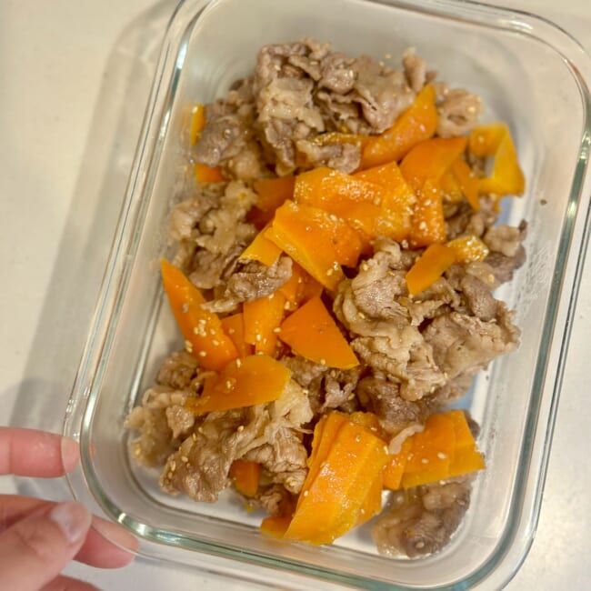 長谷川あかりさんの「にんじんと牛肉のプルコギ風」