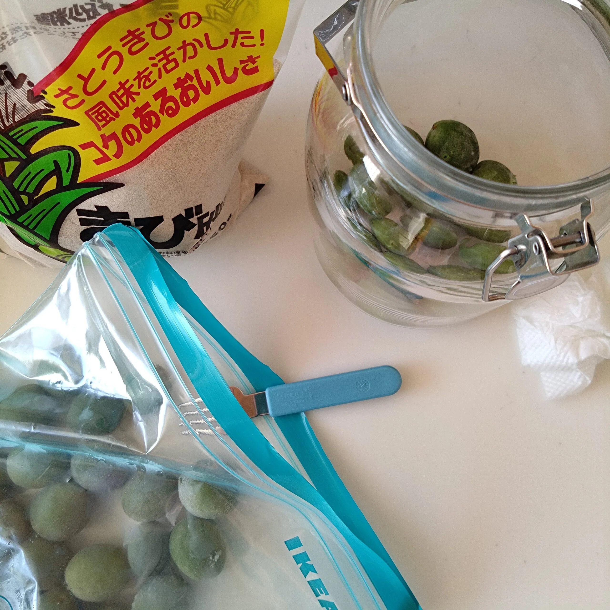 ゆかりさん作 梅シロップ 材料と道具