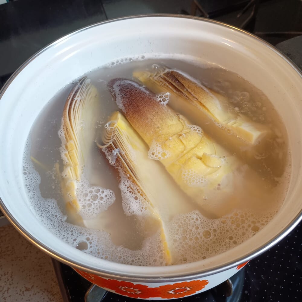 たけのこ 手仕事