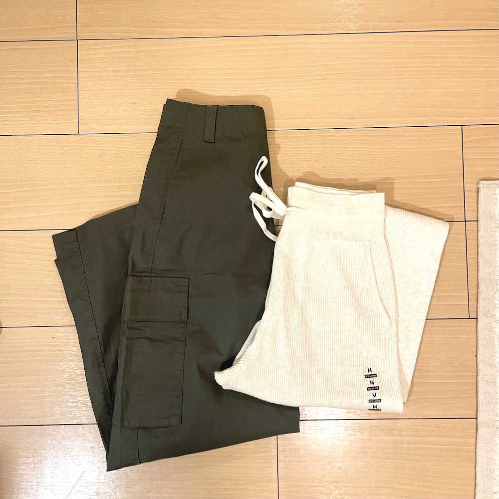 ユニクロ UNIQLO 購入品 ニットパンツ カーゴパンツ