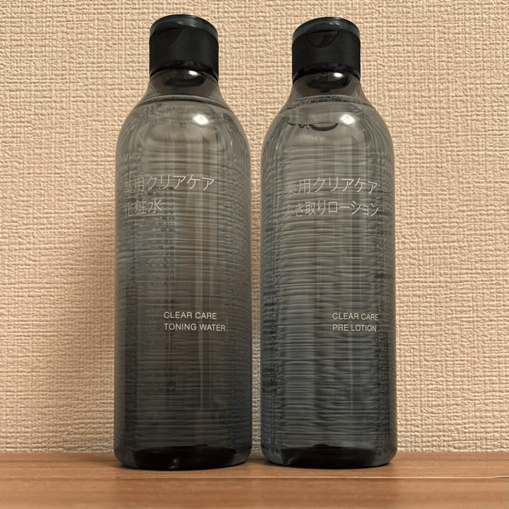 【無印良品】薬用クリアケア化粧水、薬用クリアケアふき取りローション