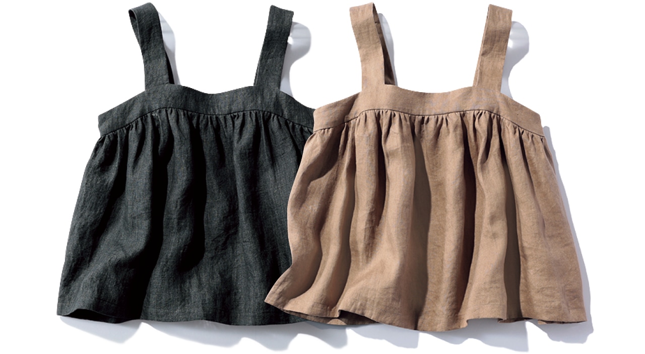12closet（トゥエルブクローゼット）【洗える】ヨーロピアンリネンキャミソール