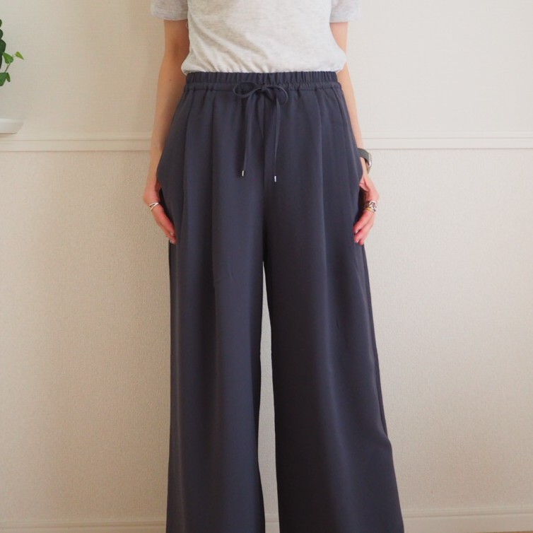 ドレープワイドパンツ アップ
