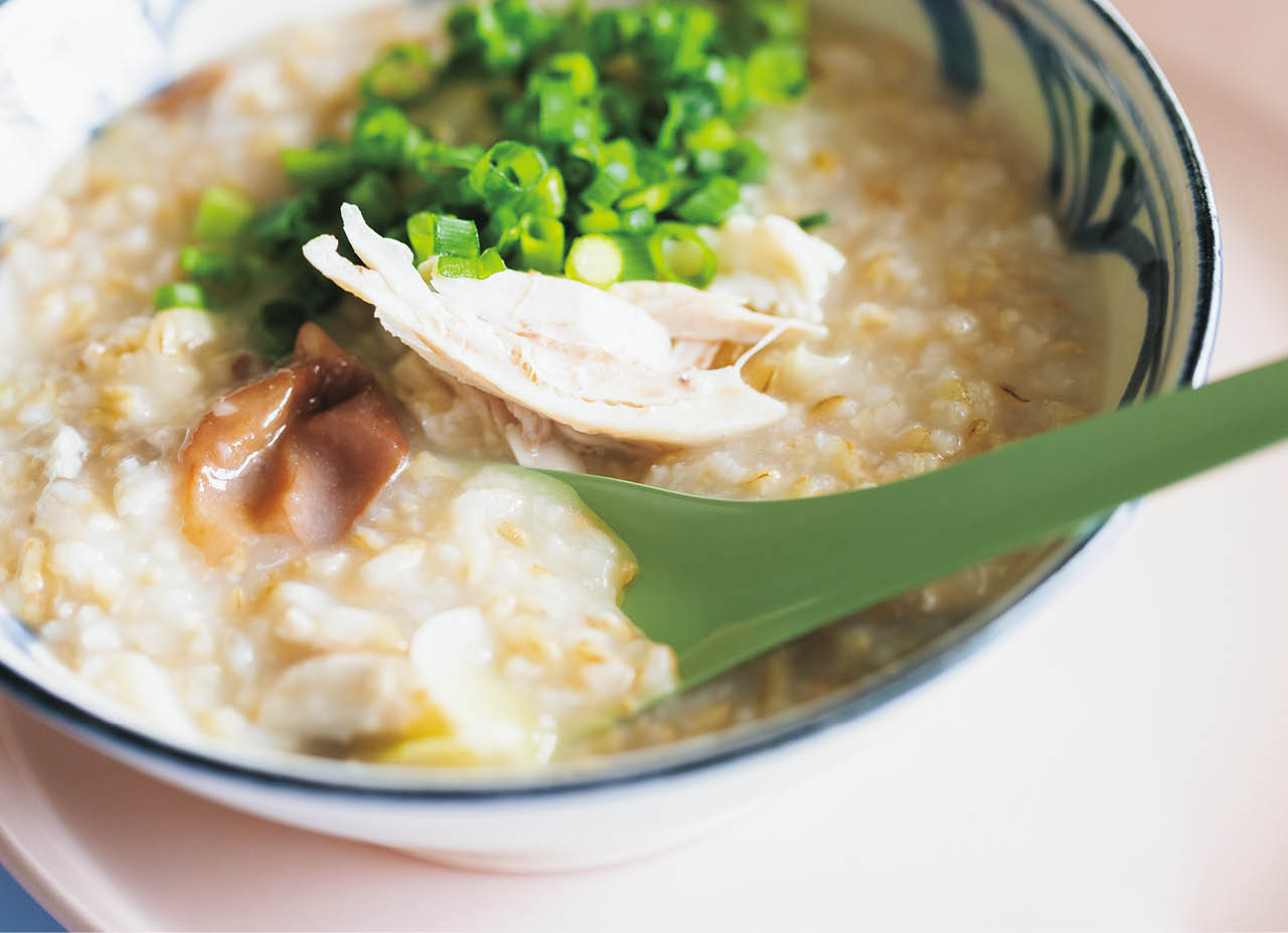 玄米鶏梅がゆ