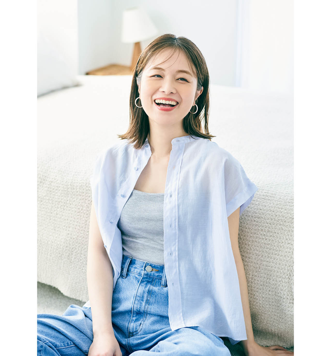 LEEキャラクター／神谷美寿々さんがAtsugiのブラトップを試着