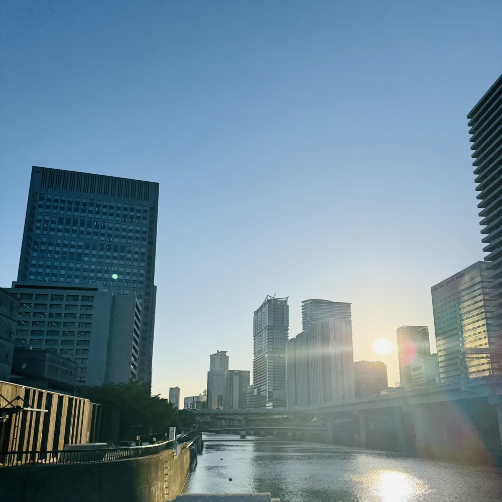 大阪　大江橋　都会